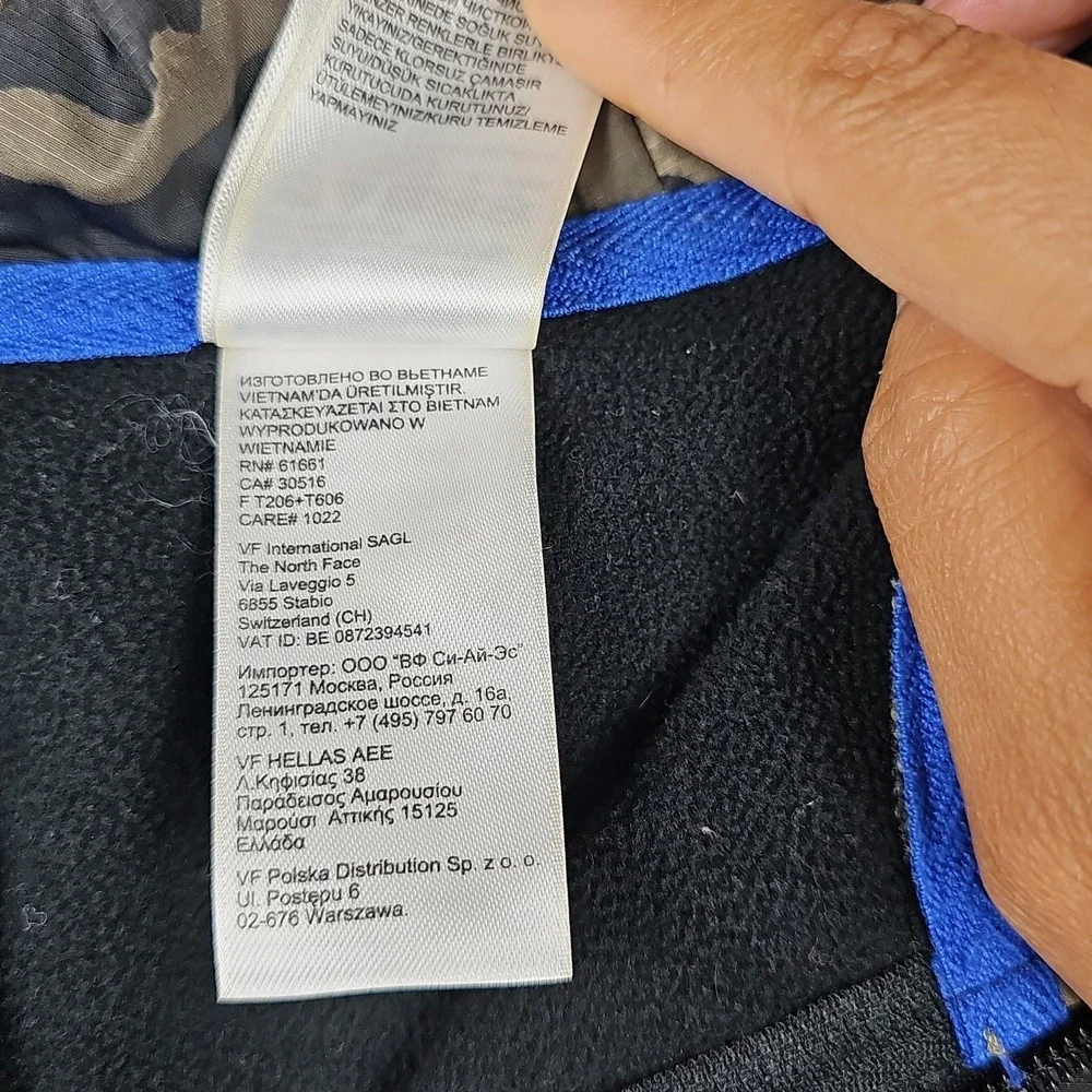 The North Face all measurements